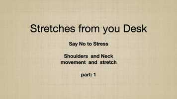 Free download Stretch  Move at your Desk p.1 video and edit with RedcoolMedia movie maker MovieStudio video editor online and AudioStudio audio editor onlin