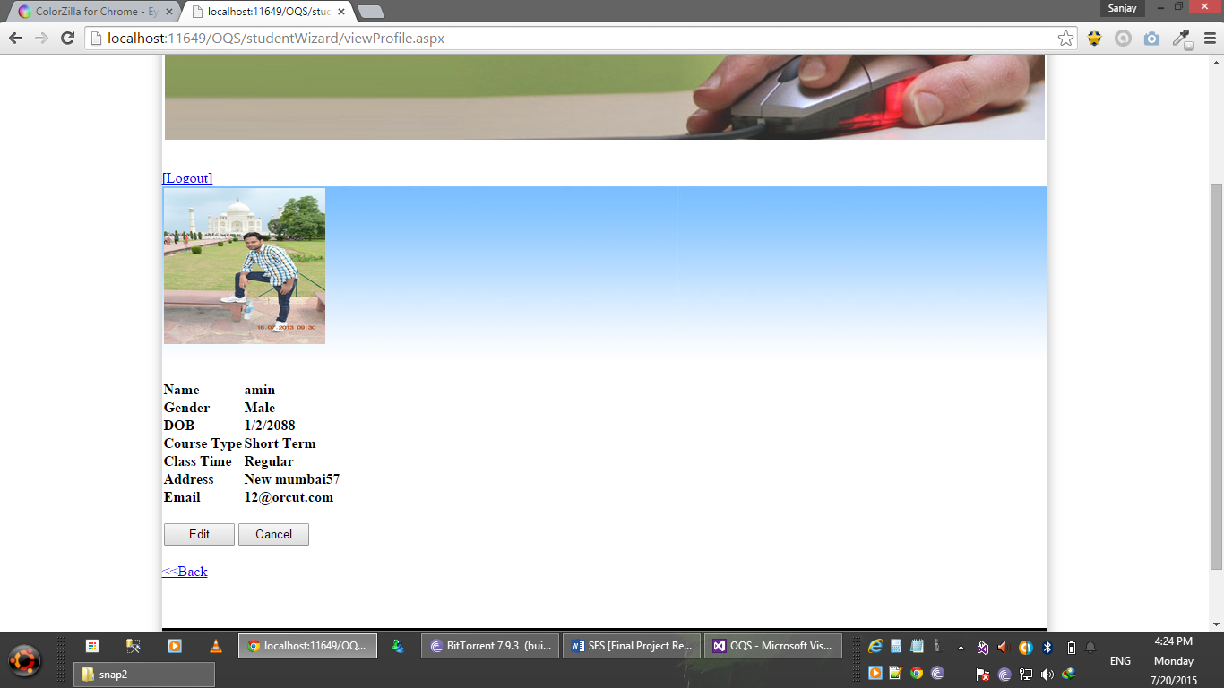 Download web tool or web app Student Evaluation System