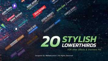 Free download Stylish Lower Thirds Pack Motion Design video and edit with RedcoolMedia movie maker MovieStudio video editor online and AudioStudio audio editor onlin