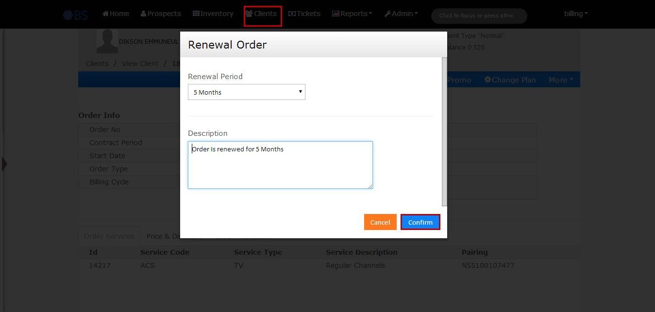 Download web tool or web app SUBSCRIPTION BILLING