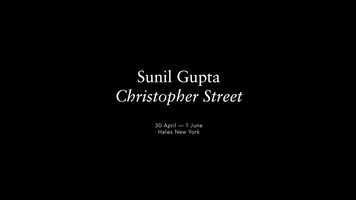 Free download Sunil Gupta: Christopher Street video and edit with RedcoolMedia movie maker MovieStudio video editor online and AudioStudio audio editor onlin