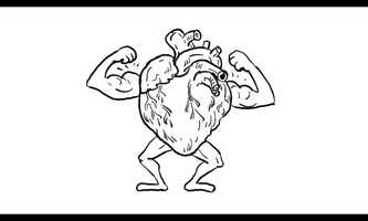 Free download Super Heart Flexing Muscle Drawing 2D Animation video and edit with RedcoolMedia movie maker MovieStudio video editor online and AudioStudio audio editor onlin