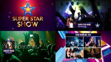 Free download Super Star Show Pack | After Effects Project Files - Videohive template video and edit with RedcoolMedia movie maker MovieStudio video editor online and AudioStudio audio editor onlin