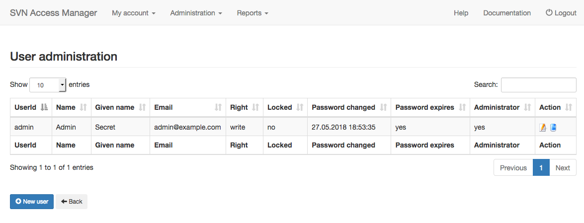 Download web tool or web app svn-access-manager