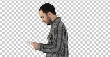 Free download Tablet Computer Side View of Man Using Digital Tablet | Stock Footage - Envato elements video and edit with RedcoolMedia movie maker MovieStudio video editor online and AudioStudio audio editor onlin
