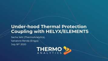 Free download TAITherm Underhood Thermal Protection Coupling with open-source simulation engine (HELYX) developed using OpenFOAM technology video and edit with RedcoolMedia movie maker MovieStudio video editor online and AudioStudio audio editor onlin