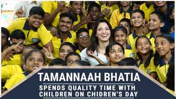 Free download Tamannaah Bhatia spends quality time with children on Chidrens Day video and edit with RedcoolMedia movie maker MovieStudio video editor online and AudioStudio audio editor onlin