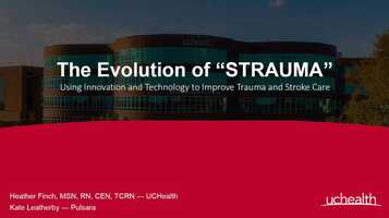 Free download The Evolution of STRAUMA: Using Innovation and Technology to Improve Trauma and Stroke Patient Care video and edit with RedcoolMedia movie maker MovieStudio video editor online and AudioStudio audio editor onlin