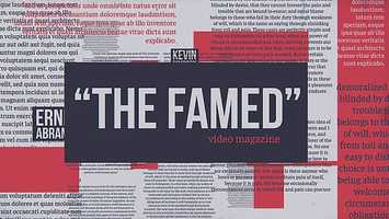 Free download The Famed Video Magazine | After Effects Project Files - Videohive template video and edit with RedcoolMedia movie maker MovieStudio video editor online and AudioStudio audio editor onlin