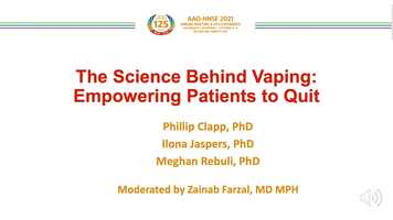 Free download The Science Behind Vaping: Empowering Patients to Quit video and edit with RedcoolMedia movie maker MovieStudio video editor online and AudioStudio audio editor onlin