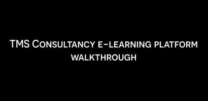 Free download The TMS Consultancy e-Learning Platform video and edit with RedcoolMedia movie maker MovieStudio video editor online and AudioStudio audio editor onlin