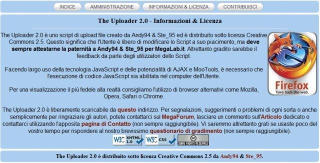 Download web tool or web app The Uploader