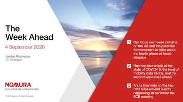 Free download The Week Ahead - 4th September 2020 video and edit with RedcoolMedia movie maker MovieStudio video editor online and AudioStudio audio editor onlin