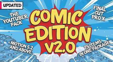 Free download The Youtuber Pack - Comic Edition V2.0 - Final Cut Pro X Motion Design video and edit with RedcoolMedia movie maker MovieStudio video editor online and AudioStudio audio editor onlin