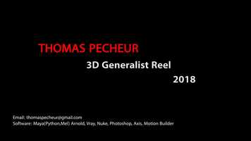 Free download Thomas Pecheur 3D Generalist Demo Reel 2018 video and edit with RedcoolMedia movie maker MovieStudio video editor online and AudioStudio audio editor onlin