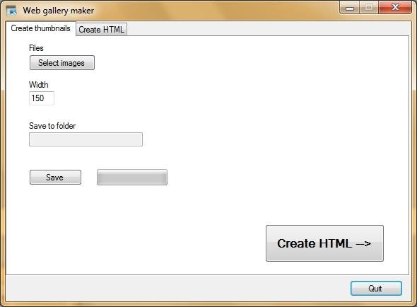Download web tool or web app Thumbnail gallery maker