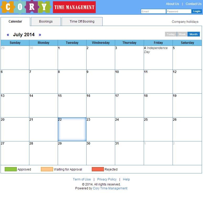 Download web tool or web app Time Management