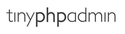 Download web tool or web app tinyphpadmin Download web tool or web app tinyphpadmin