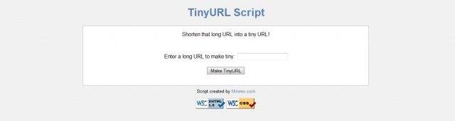 Download web tool or web app TinyURL PHP Script