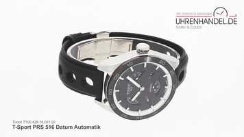 Free download Tissot T-Sport PRS 516 Datum Automatik T100.428.16.051.00 video and edit with RedcoolMedia movie maker MovieStudio video editor online and AudioStudio audio editor onlin