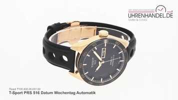 Free download Tissot T-Sport PRS 516 Datum Wochentag Automatik T100.430.36.051.00 video and edit with RedcoolMedia movie maker MovieStudio video editor online and AudioStudio audio editor onlin