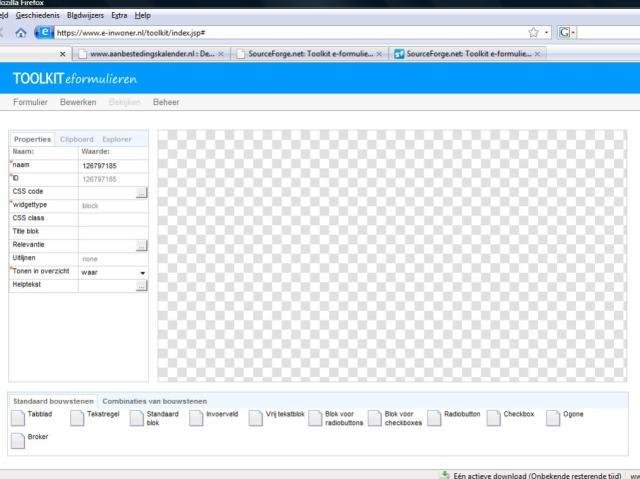 Download web tool or web app Toolkit e-formulieren