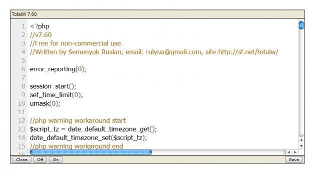 Download web tool or web app totalw