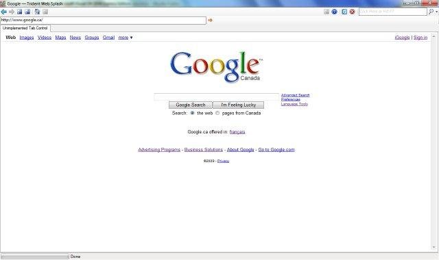 Download web tool or web app Trident Web Splash