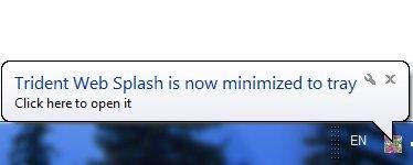Download web tool or web app Trident Web Splash