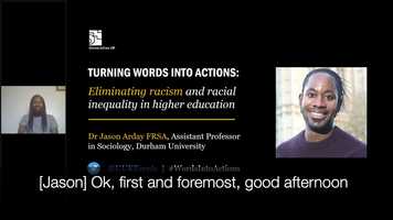 Free download Turning words into actions: Eliminating racism and racial inequality in higher education (with captions) video and edit with RedcoolMedia movie maker MovieStudio video editor online and AudioStudio audio editor onlin