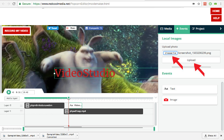 add images in moviestudio movie maker