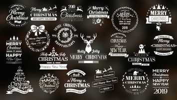 Free download Twenty Christmas 2020 Badges | After Effects Project Files - Videohive template video and edit with RedcoolMedia movie maker MovieStudio video editor online and AudioStudio audio editor onlin
