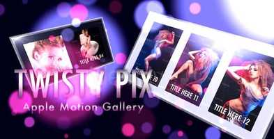 Free download Twisty Pix Gallery | Apple Motion Files video and edit with RedcoolMedia movie maker MovieStudio video editor online and AudioStudio audio editor onlin