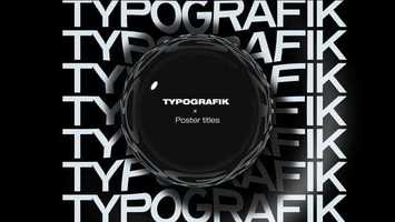 Free download Typografik - Kinetic Poster Titles | After Effects Template video and edit with RedcoolMedia movie maker MovieStudio video editor online and AudioStudio audio editor onlin