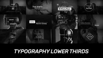 Free download Typography Lower Thirds After Effects Templates video and edit with RedcoolMedia movie maker MovieStudio video editor online and AudioStudio audio editor onlin