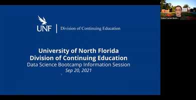 Free download UNF Division of Continuing Education - Data Science Bootcamp Info Session - Sep video and edit with RedcoolMedia movie maker MovieStudio video editor online and AudioStudio audio editor onlin