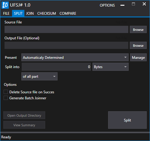 Download web tool or web app Universal File Splitter Joinner Download web tool or web app Universal File Splitter Joinner