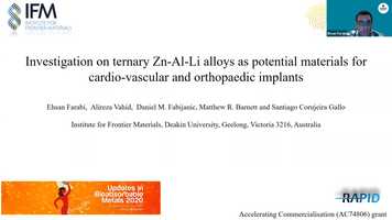 Free download UnSchedule presentation - Investigation on ternary ZnAl-Li alloys as potential materials for cardio-vascular and... video and edit with RedcoolMedia movie maker MovieStudio video editor online and AudioStudio audio editor onlin