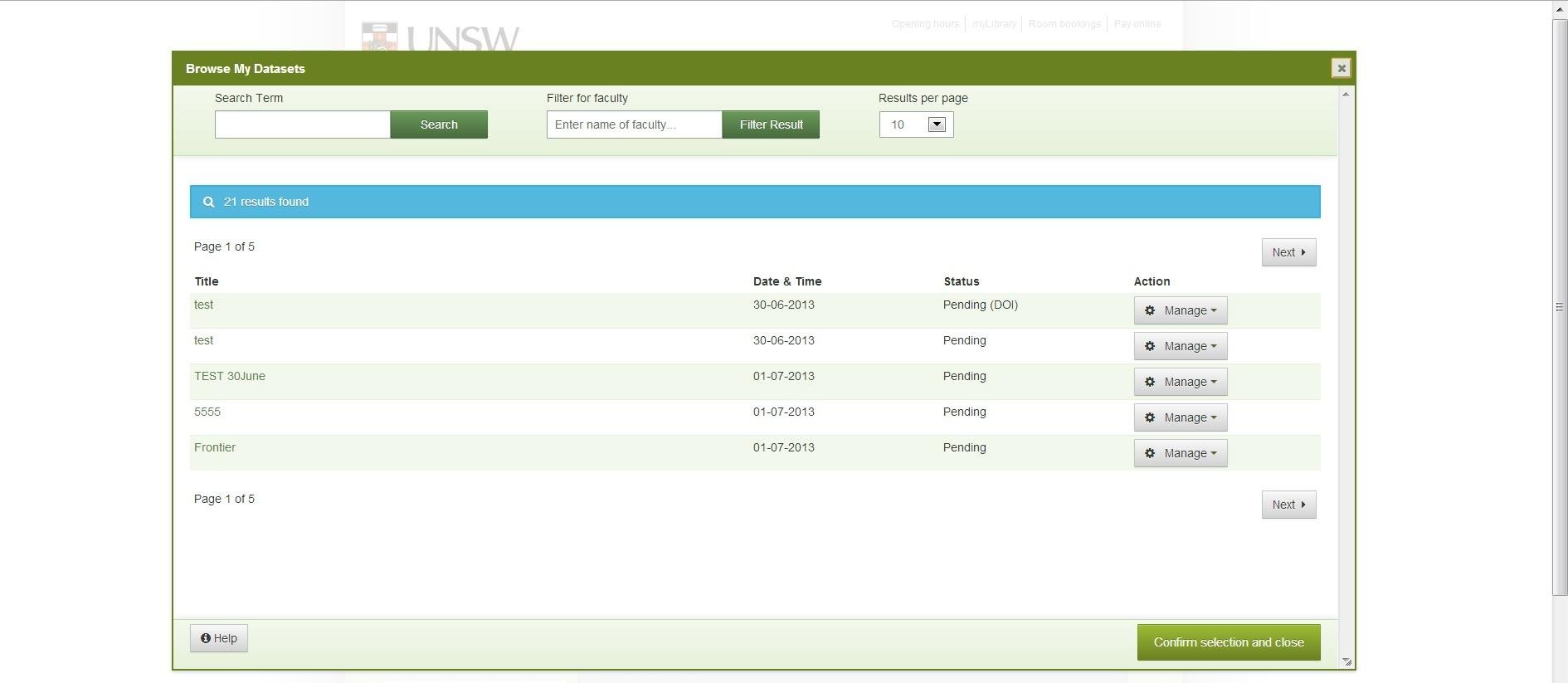 Download web tool or web app UNSW Metadata Stores (ResData)
