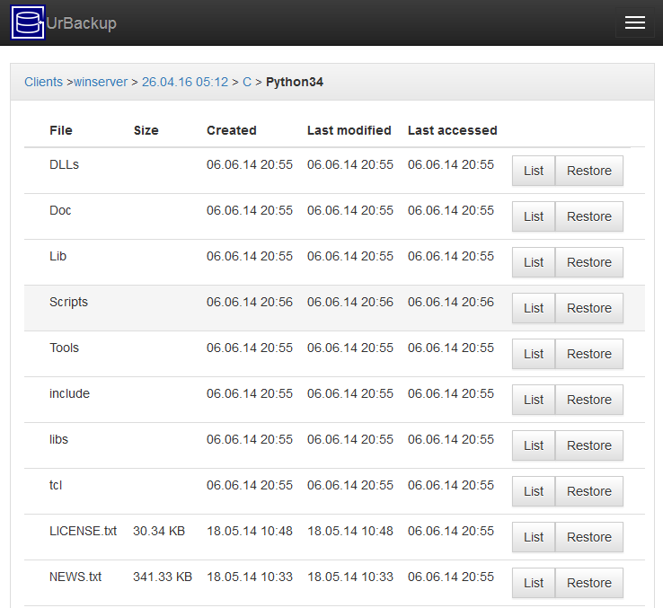 Download web tool or web app UrBackup Download web tool or web app UrBackup