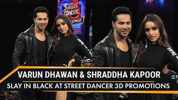 Free download Varun Dhawan and Shraddha Kapoor slay in black at Street Dancer 3D promotions video and edit with RedcoolMedia movie maker MovieStudio video editor online and AudioStudio audio editor onlin