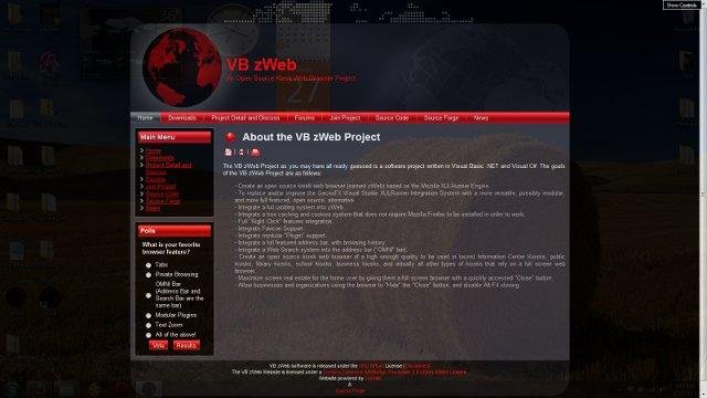 Download web tool or web app VB zWeb