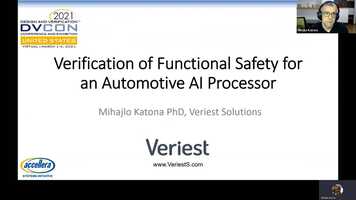 Free download Verification of Functional Safety for an Automotive Ai Processor video and edit with RedcoolMedia movie maker MovieStudio video editor online and AudioStudio audio editor onlin