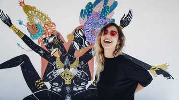 Free download Vic Oh painting her Tanit Tinat Goddess video and edit with RedcoolMedia movie maker MovieStudio video editor online and AudioStudio audio editor onlin