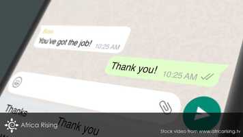 Free download Video animation of WhatsApp messages of job hired video and edit with RedcoolMedia movie maker MovieStudio video editor online and AudioStudio audio editor onlin