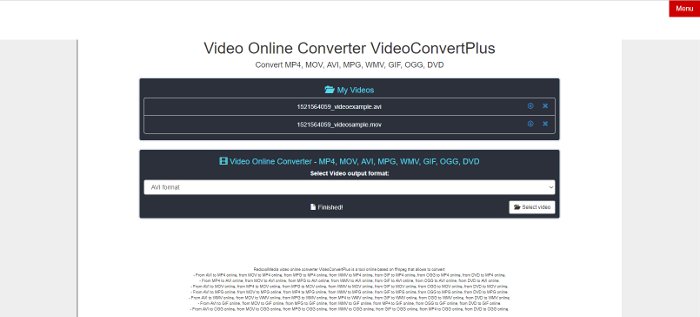 VideoConvertPlus video converter online