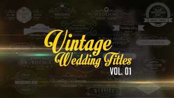 Free download Vintage Wedding Titles vol. 01 | After Effects Template video and edit with RedcoolMedia movie maker MovieStudio video editor online and AudioStudio audio editor onlin