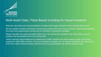 Free download Virtual Learning Opportunity_ Multi-Asset Class, Place-Based Investing for Impact Investors video and edit with RedcoolMedia movie maker MovieStudio video editor online and AudioStudio audio editor onlin