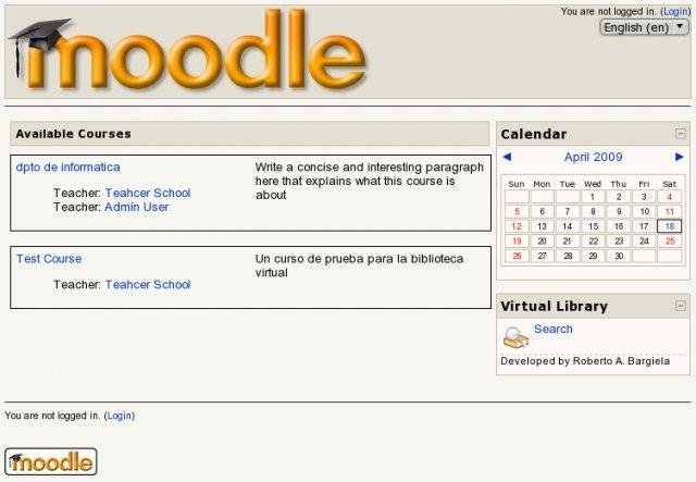 Download web tool or web app Virtual Library for Moodle Download web tool or web app Virtual Library for Moodle