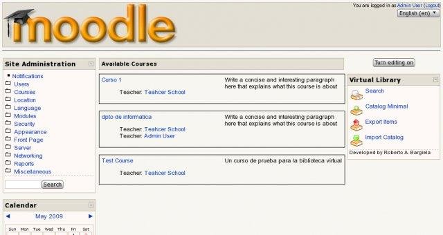 Download web tool or web app Virtual Library for Moodle Download web tool or web app Virtual Library for Moodle